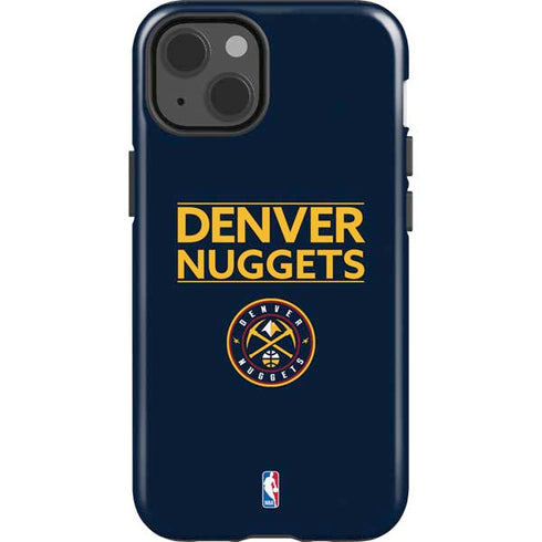 NBA Denver Nuggets Standard - Light Blue iPhone 15 Impact Case